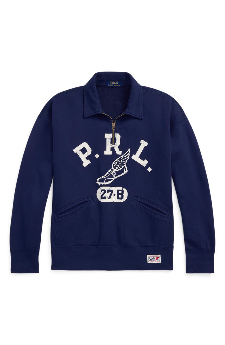 Polo Ralph Lauren Running Club Vintage Fit Graphic Sweatshirt, Alternate, color, 