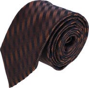 Trafalgar Nathanial Regal Patterned Diagonal Line Silk Business Necktie