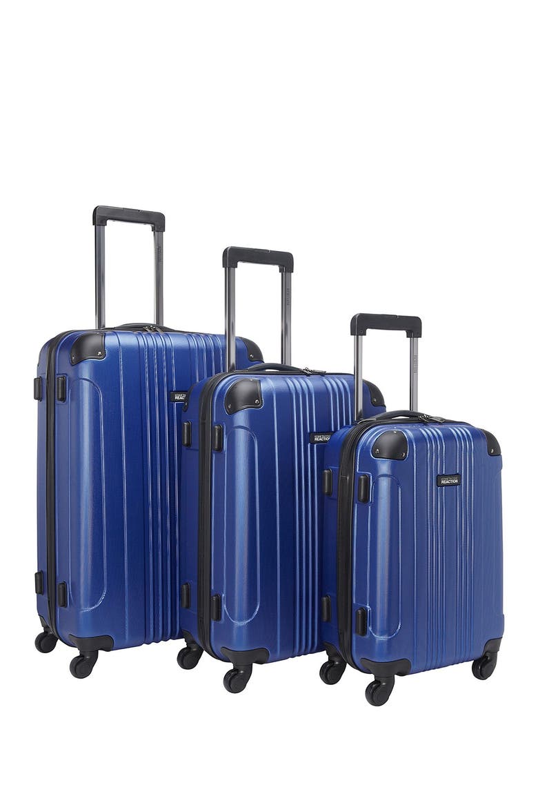 3-Piece 4-Wheel Spinner Lightweight Luggage Set, Alternate, color, COBALT BLUE