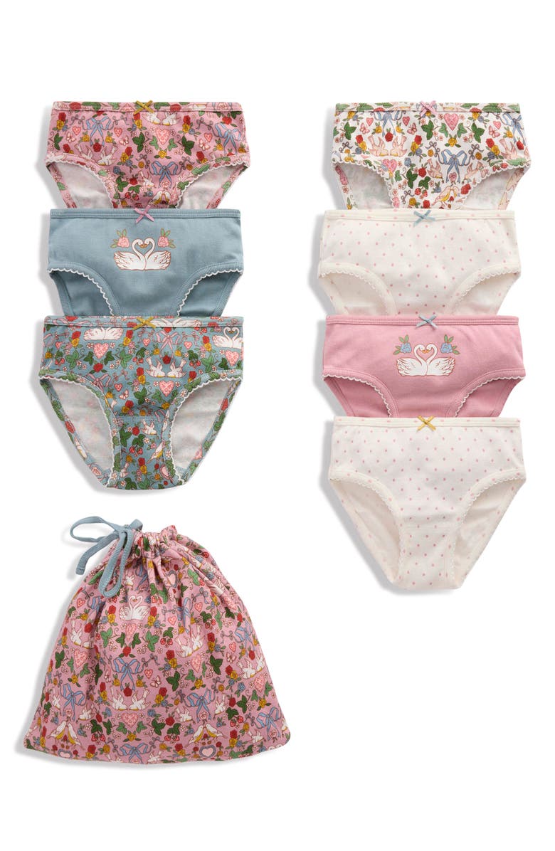 Mini Boden Kids' Assorted 7-Pack Cotton Briefs, Main, color, 