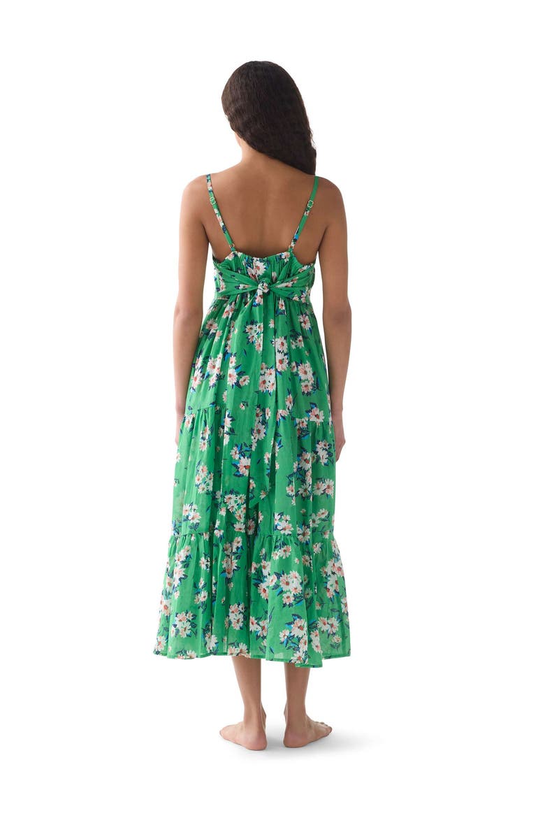Tier Cover Up Swim Dress, Alternate, color, Parrot Green