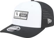 New Era Men's New Era White/Black Chicago White Sox Established Patch 9SEVENTY Adjustable Hat