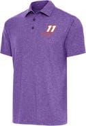 ANTIGUA Men's Antigua Heather Purple Denny Hamlin Par 3 Polo