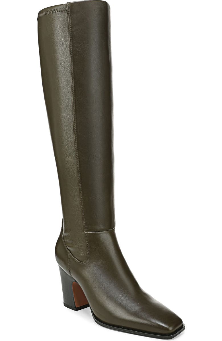 Franco Sarto Jonie Knee High Boot, Main, color, Deep Olive Green