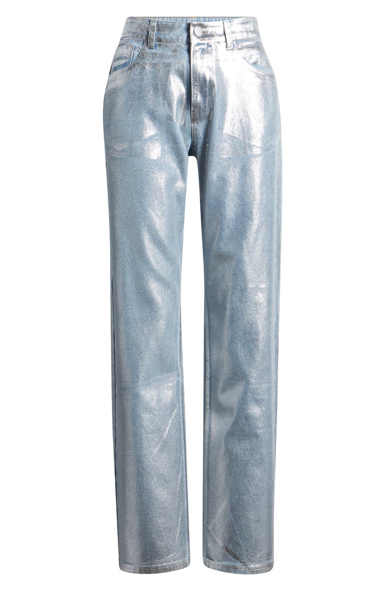 BP. Shine High Waist Straight Leg Jeans, Main, color,