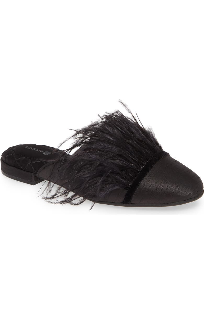 Birdies The Lovebird Feather Trim Mule, Main, color,