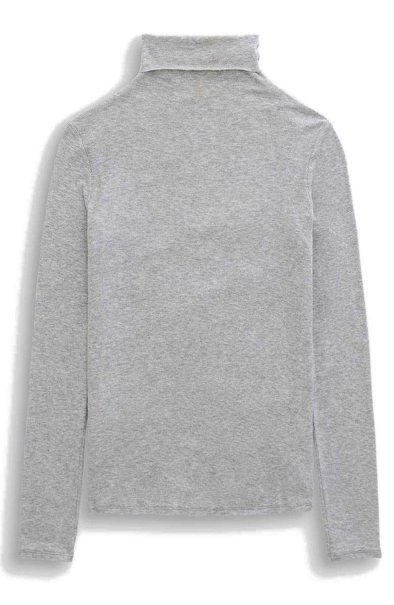 AG Chels Ribbed Turtleneck Sweater, Alternate, color, Heather Grey