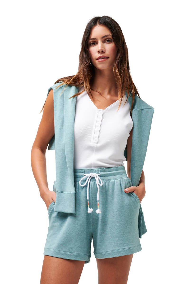 TravisMathew Beach Craze Drawstring Shorts, Alternate, color, Heather Cameo