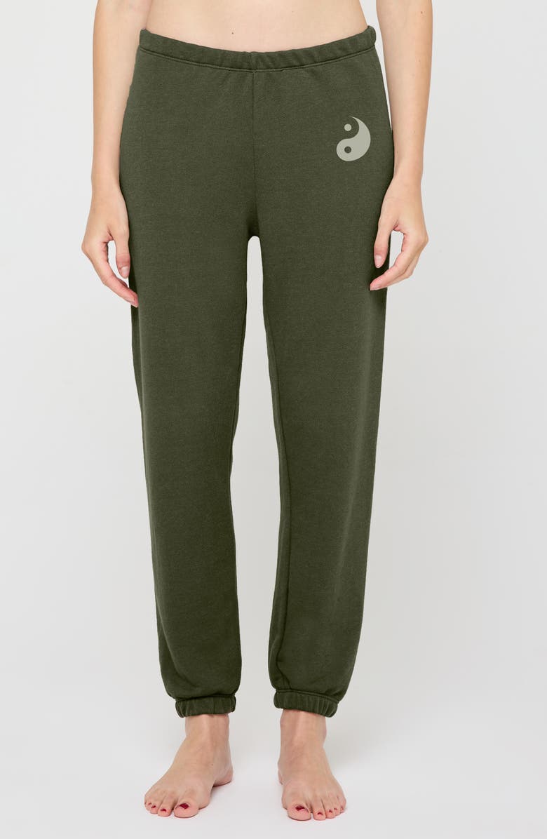 Spiritual Gangster Yin & Yang Luna Cotton & Modal Joggers, Main, color, 