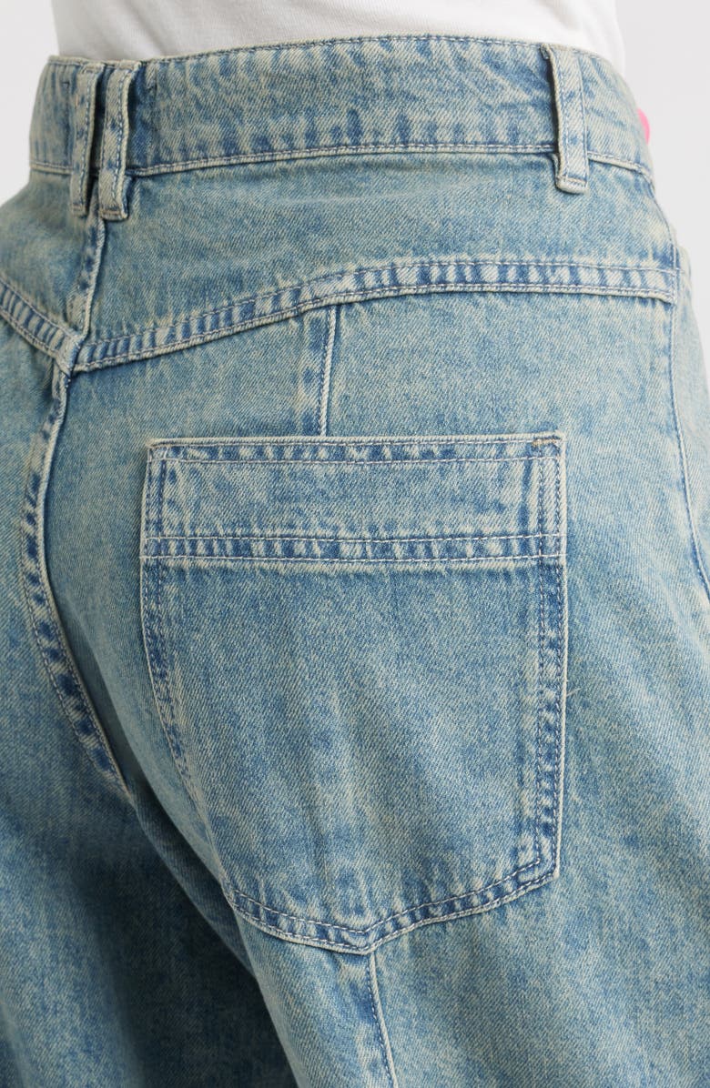 Free People Heartland High Waist Baggy Jeans, Alternate, color, Creekstone