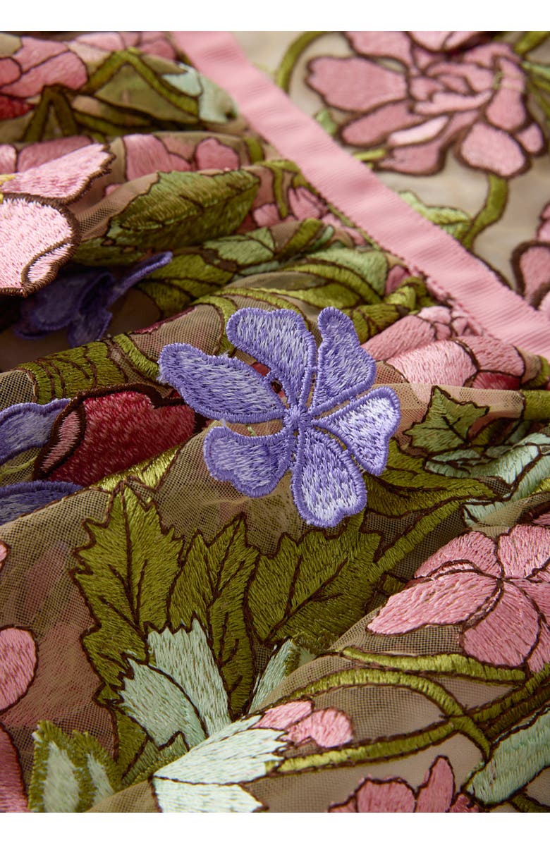 Marlo Kids Bonnie Embroidered Mini Skirt, Alternate, color, Floral