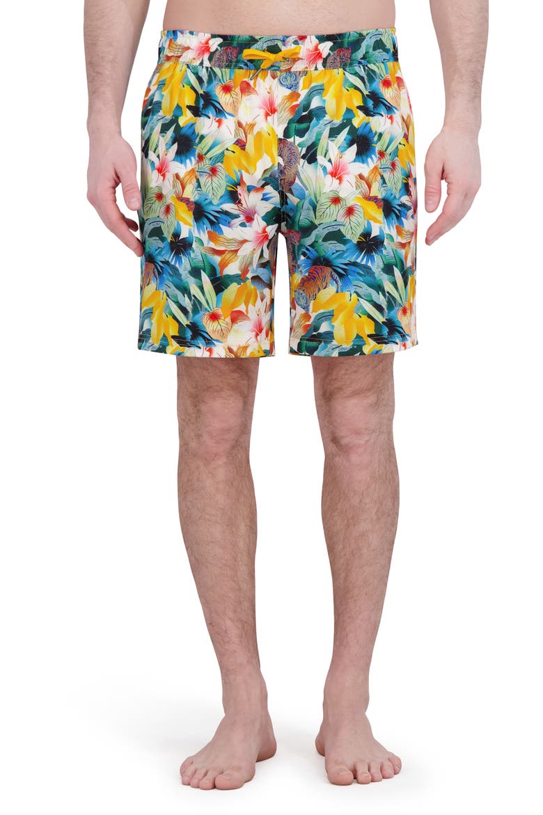 Quickdry Boxer Board Shorts, Main, color, TIGERS