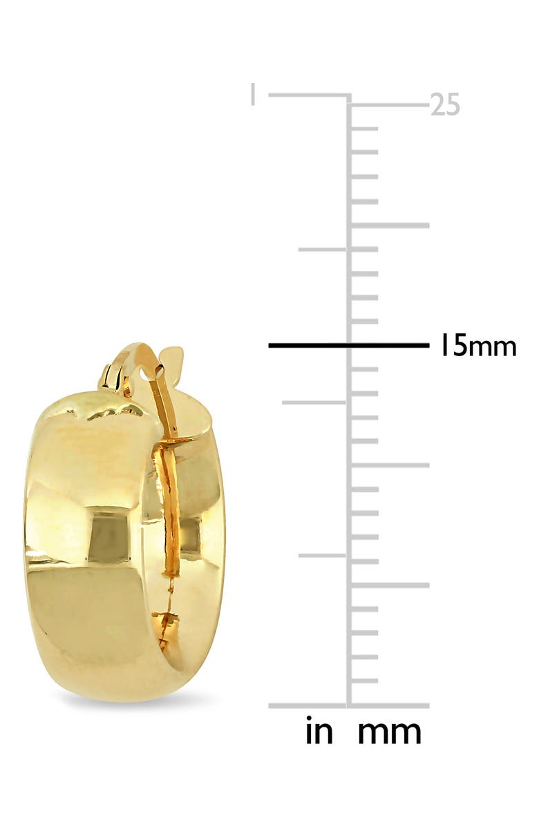 DELMAR 15mm Satin Finish Hoop Earrings, Alternate, color,