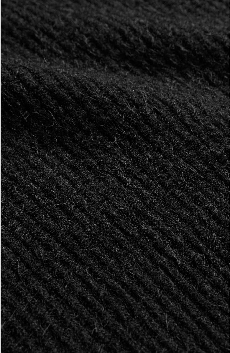 Celtic & Co. Slouchy Ribbed V-Neck Cardigan, Alternate, color, Black