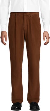 Lands' End Corduroy Comfort Waist Classic Fit Pleated Front Pant
