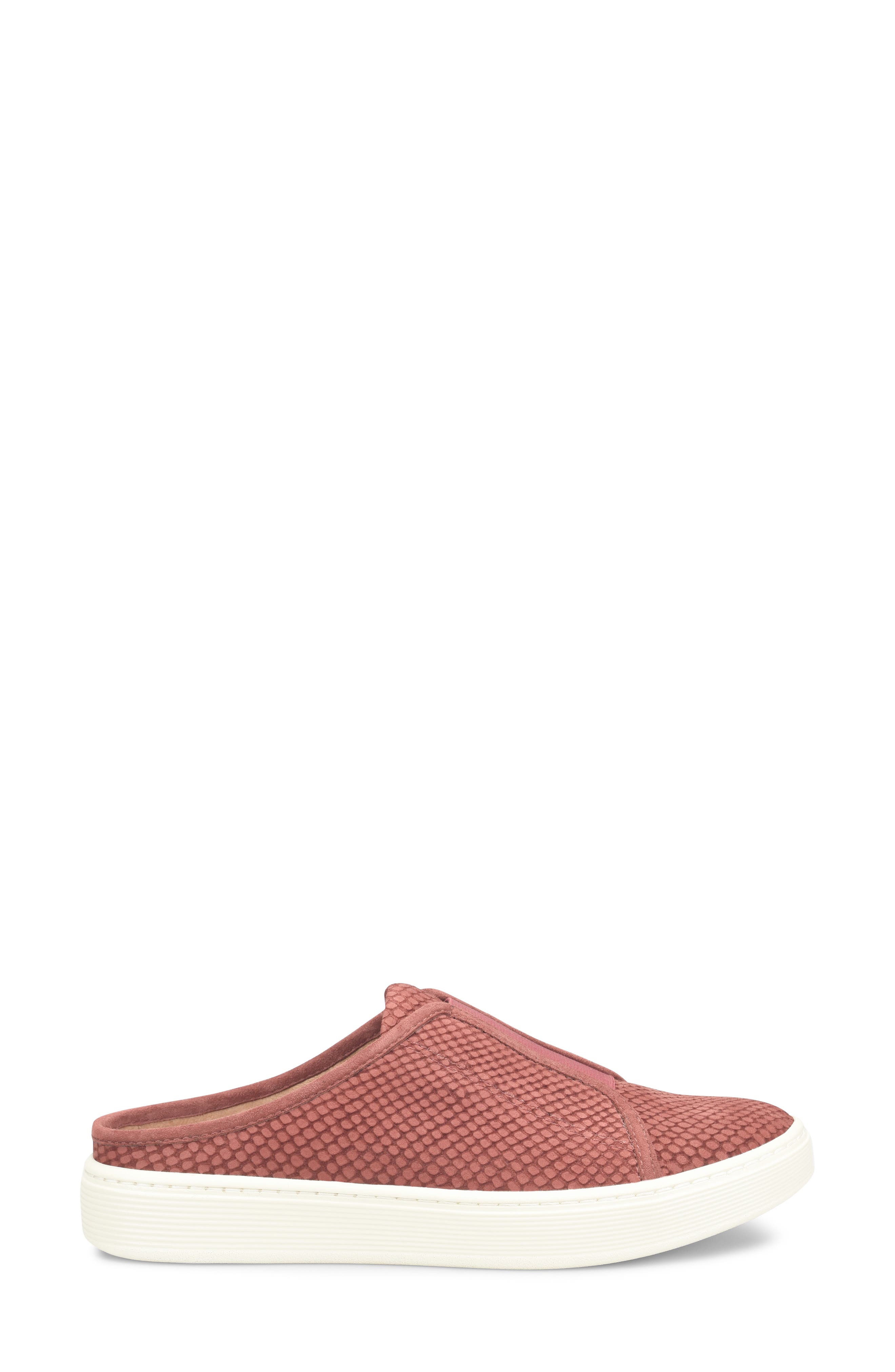 Söfft Beekon Snake Embossed Sneaker Mule, Alternate, color, Brick