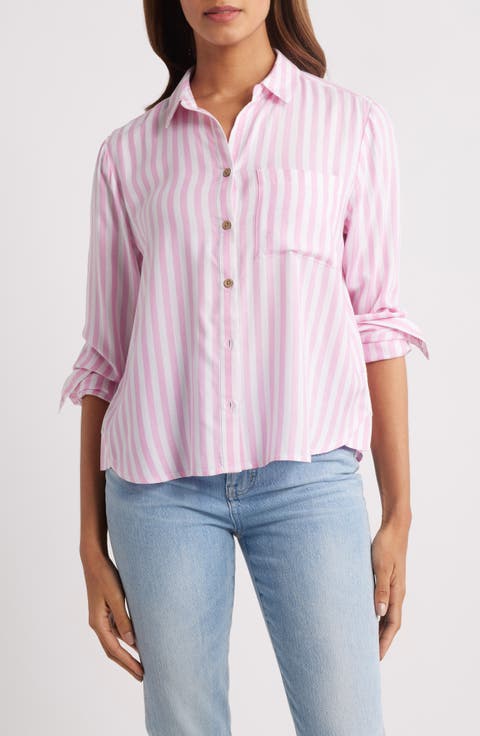 Candace Stripe Button-Up Shirt