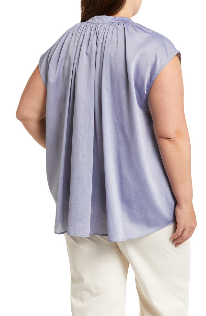 HARSHMAN Finch Cotton Popover Top, Alternate, color,