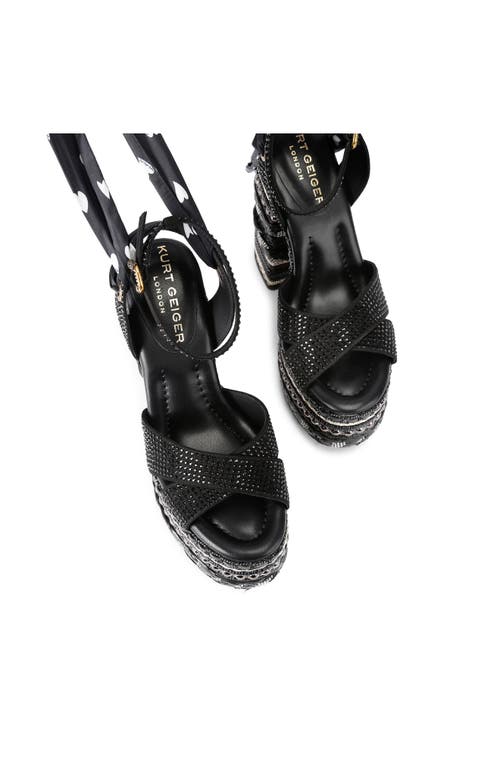 Kurt Geiger London Chelsea Platform Sandal In Black