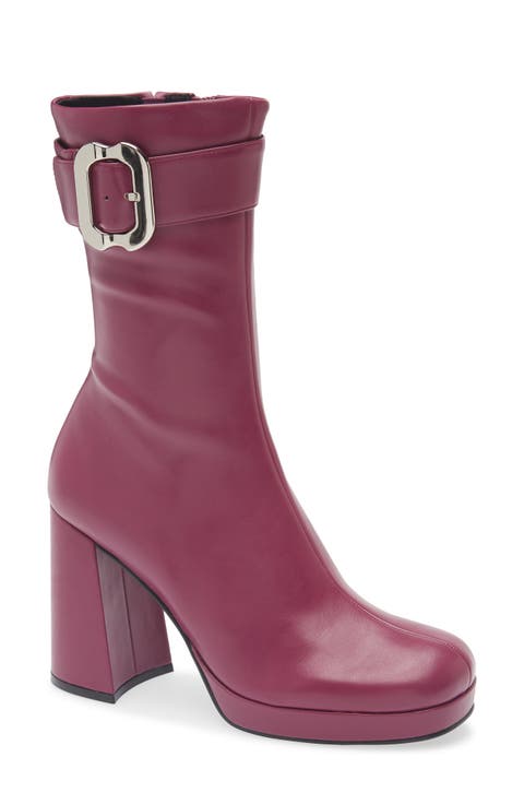 Bratty Block Heel Bootie (Women)