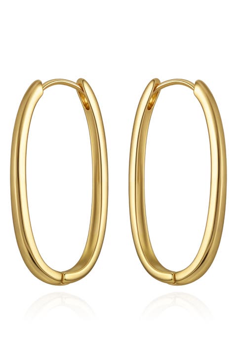 Oval Hoop Earrings