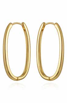 Oval Hoop Earrings