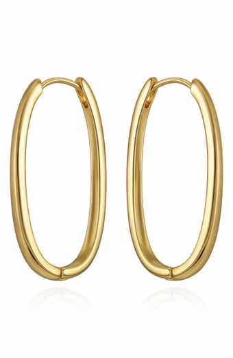 Oval Hoop Earrings