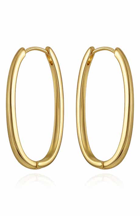 Oval Hoop Earrings