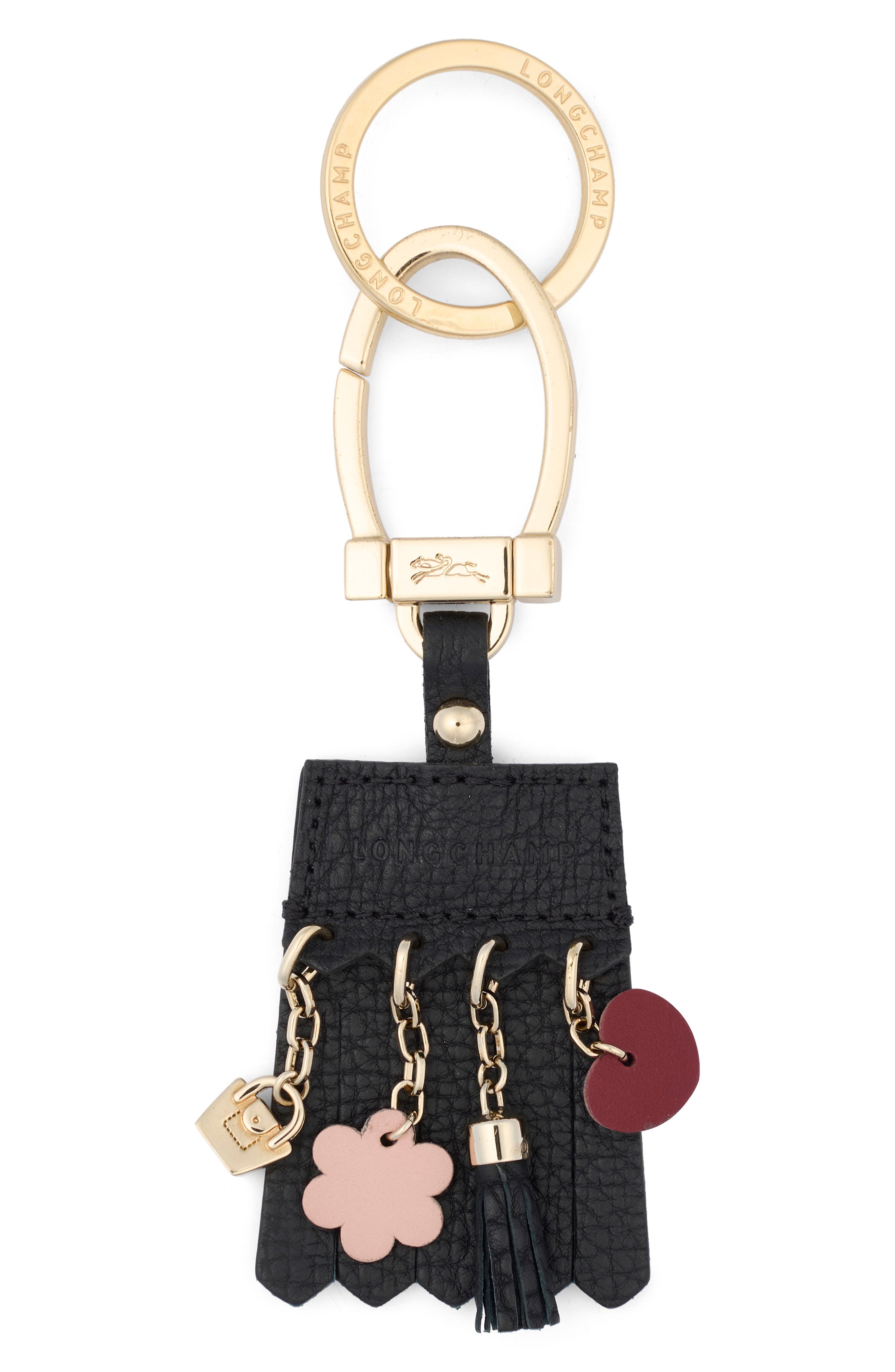 Longchamp Fringe Multicharm Key Ring