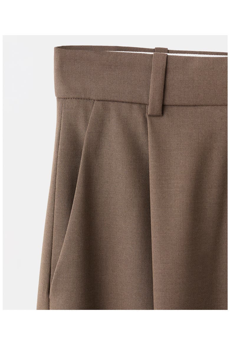 Selection Pleated Wide Leg Pants, Alternate, color, MEDIUM BROWN