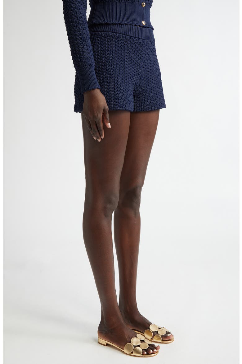 Re-Edition Textured Knit Shorts, Alternate, color, MIDNIGHT