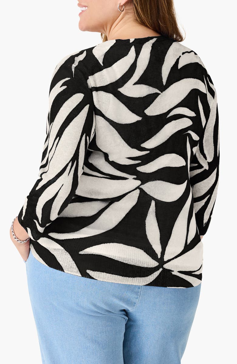 NIC+ZOE Meadow Mix 4-Way Linen Blend Convertible Cardigan, Alternate, color,