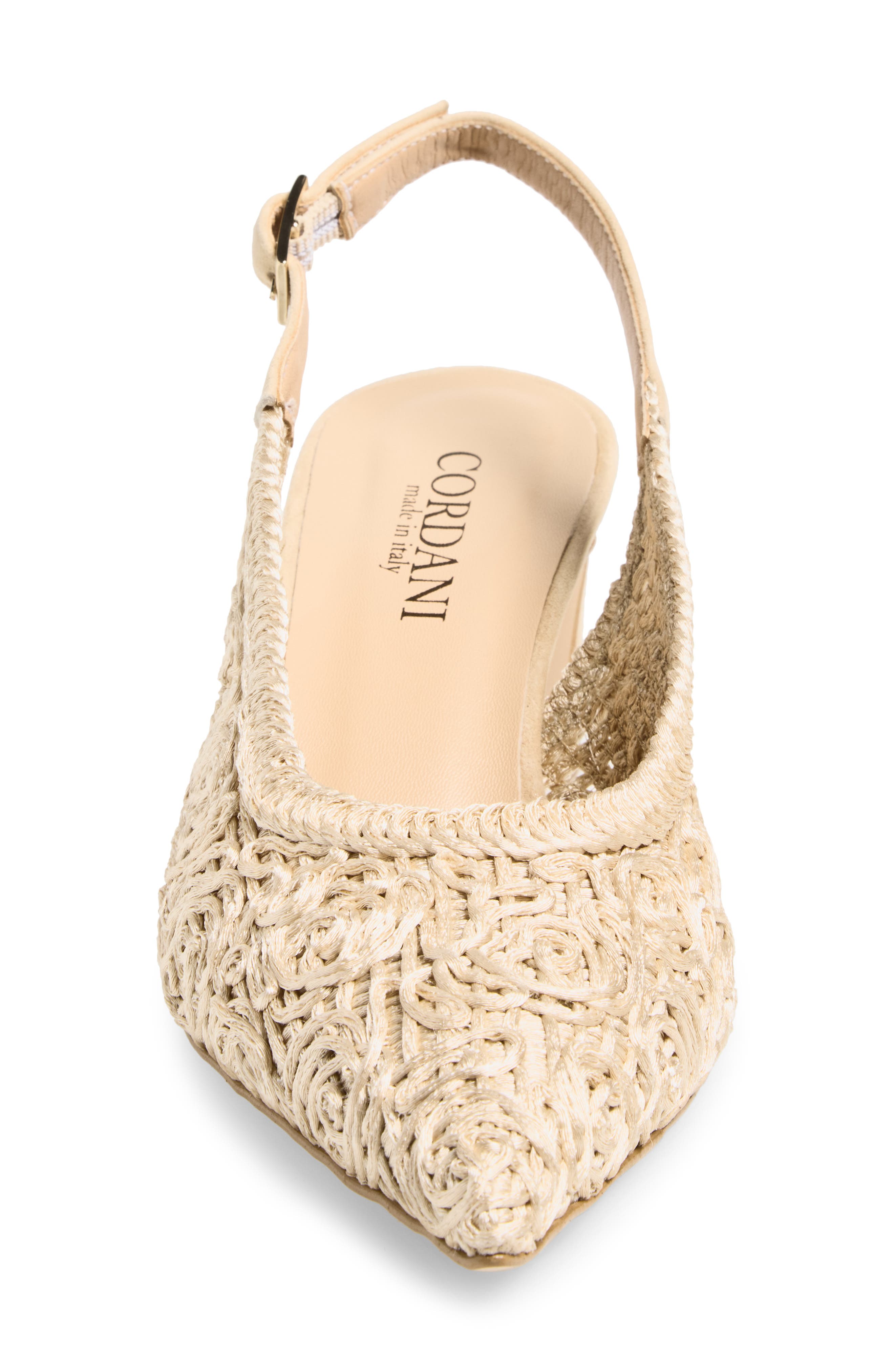 Cordani Nikole Slingback Pointed Toe Pump, Alternate, color, Beige