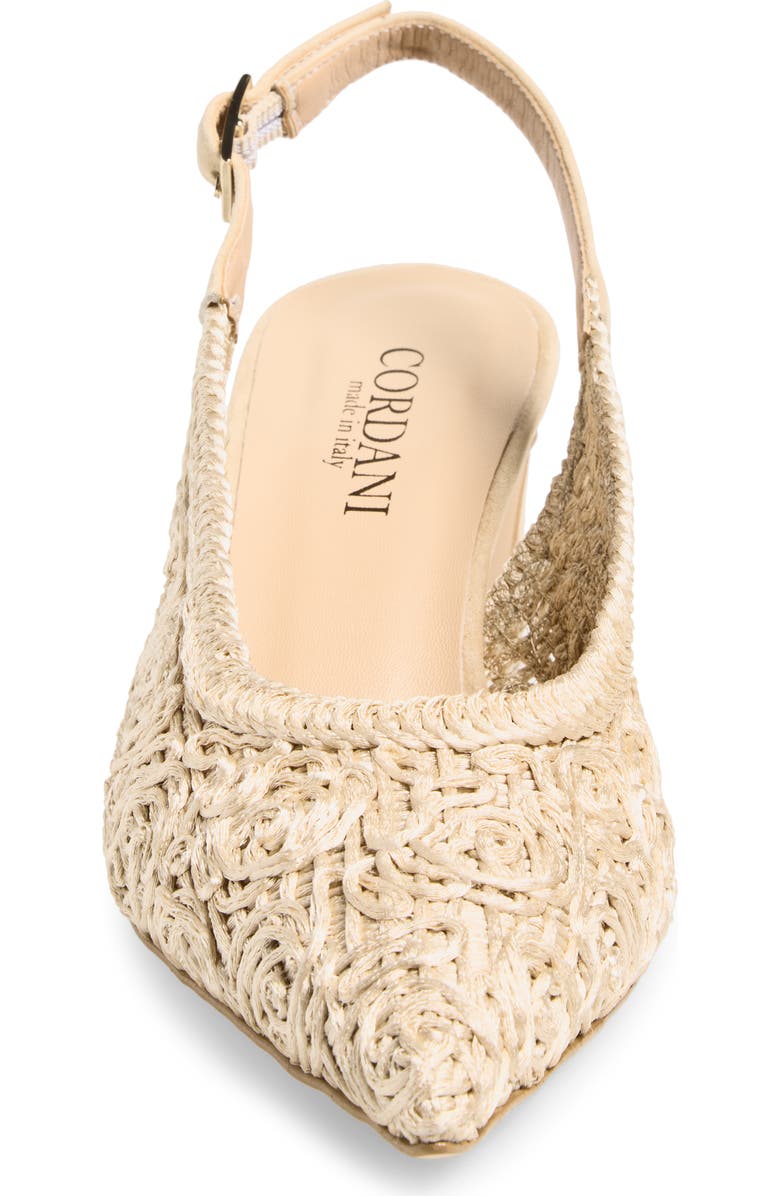 Cordani Nikole Slingback Pointed Toe Pump, Alternate, color, Beige