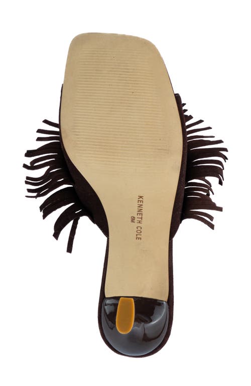 Kenneth Cole Darby Slide Sandal In Chocolate Suede