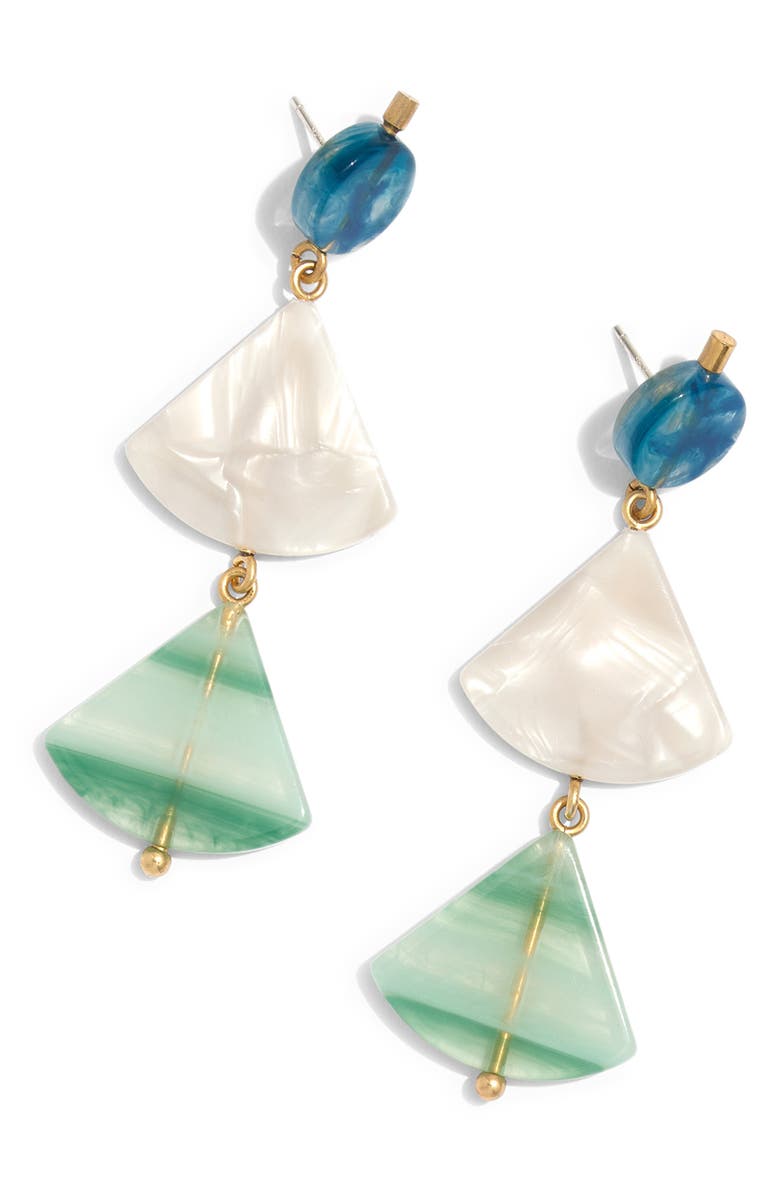 Madewell Resin Triangle Drop Earrings, Main, color,