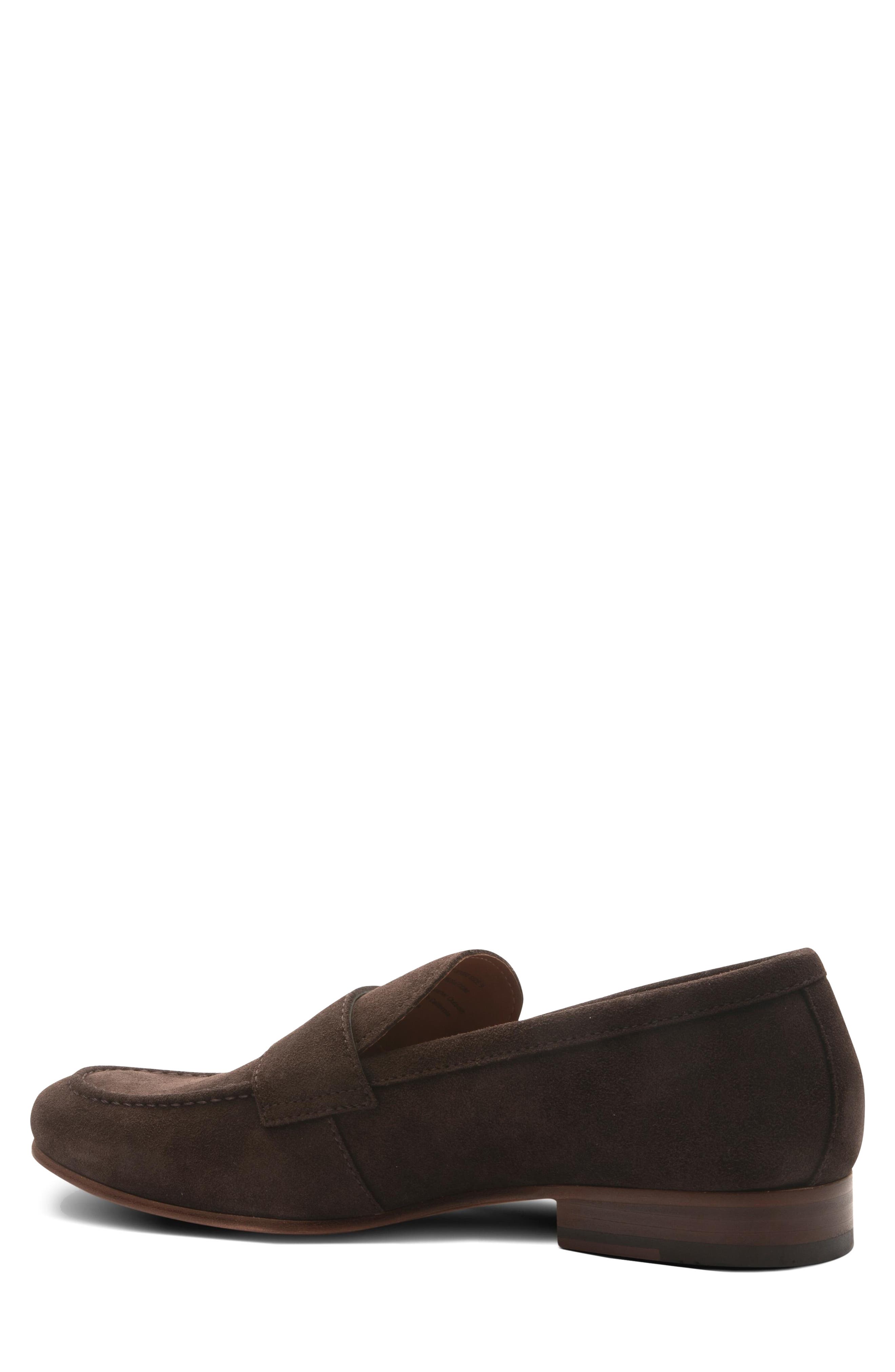 Gordon Rush Cartwright Penny Loafer, Alternate, color, Chocolate Suede