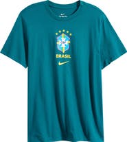 Nike Brasil Crest Cotton Graphic T-Shirt