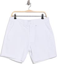 DENIM AND FLOWER Geo Print Stretch Cotton Shorts