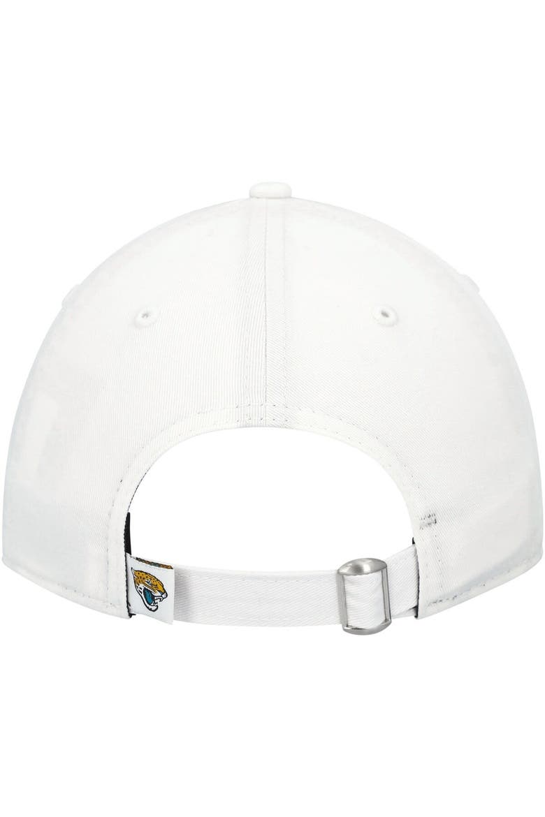 Women's New Era White Jacksonville Jaguars Circle Primary Logo 9TWENTY Adjustable Hat, Alternate, color, White