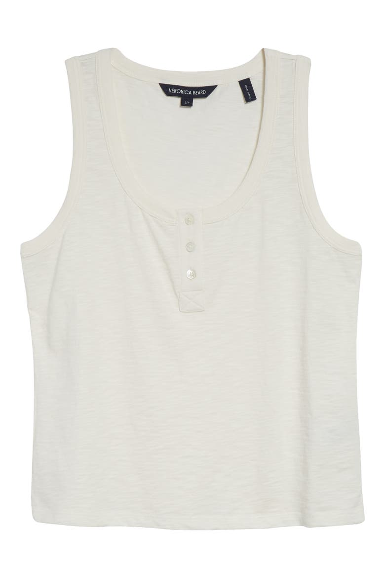 Harrison Cotton Henley Tank, Alternate, color, ECRU
