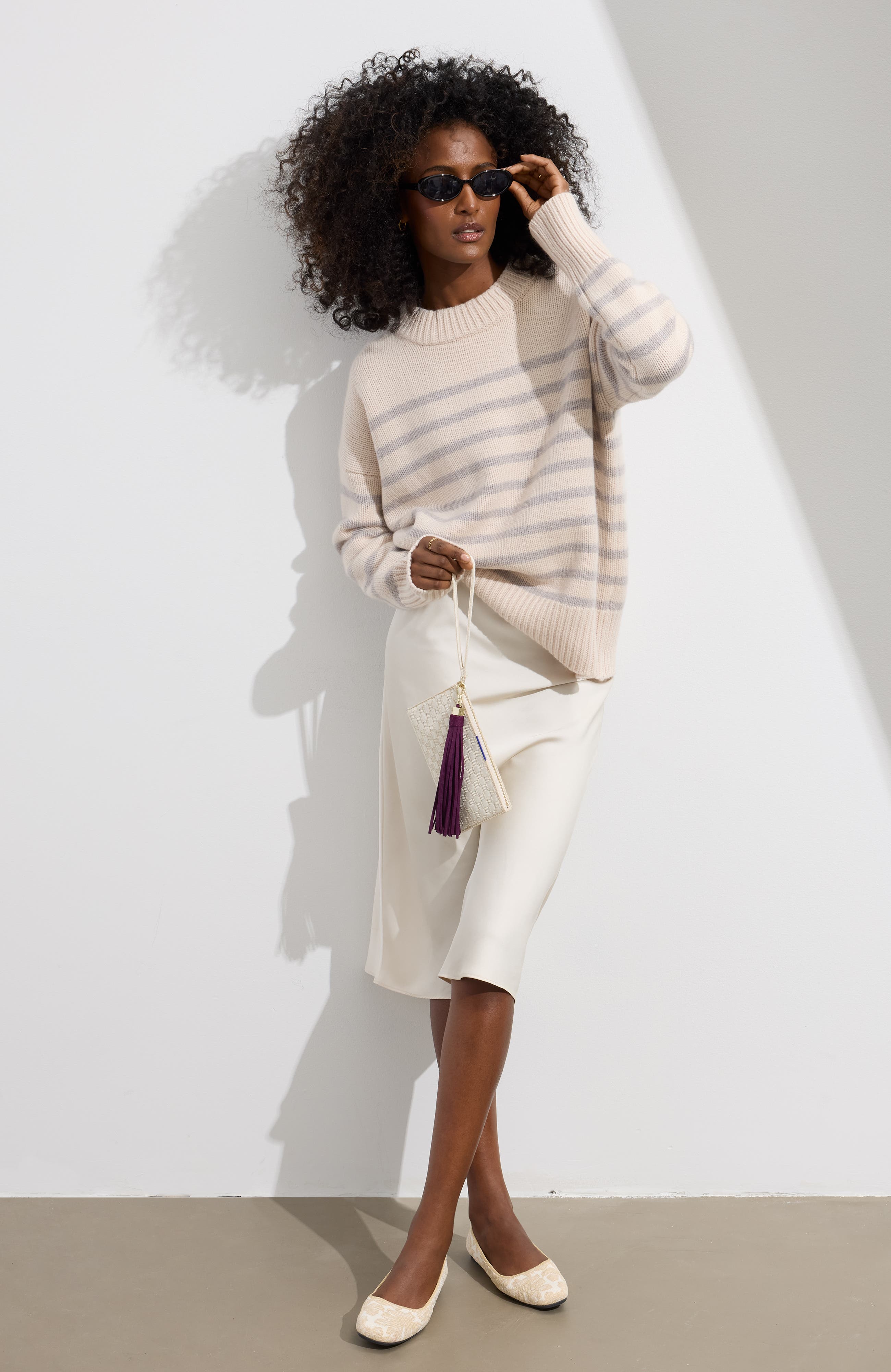 Rothy's The Max Square, Alternate, color, White Chantilly