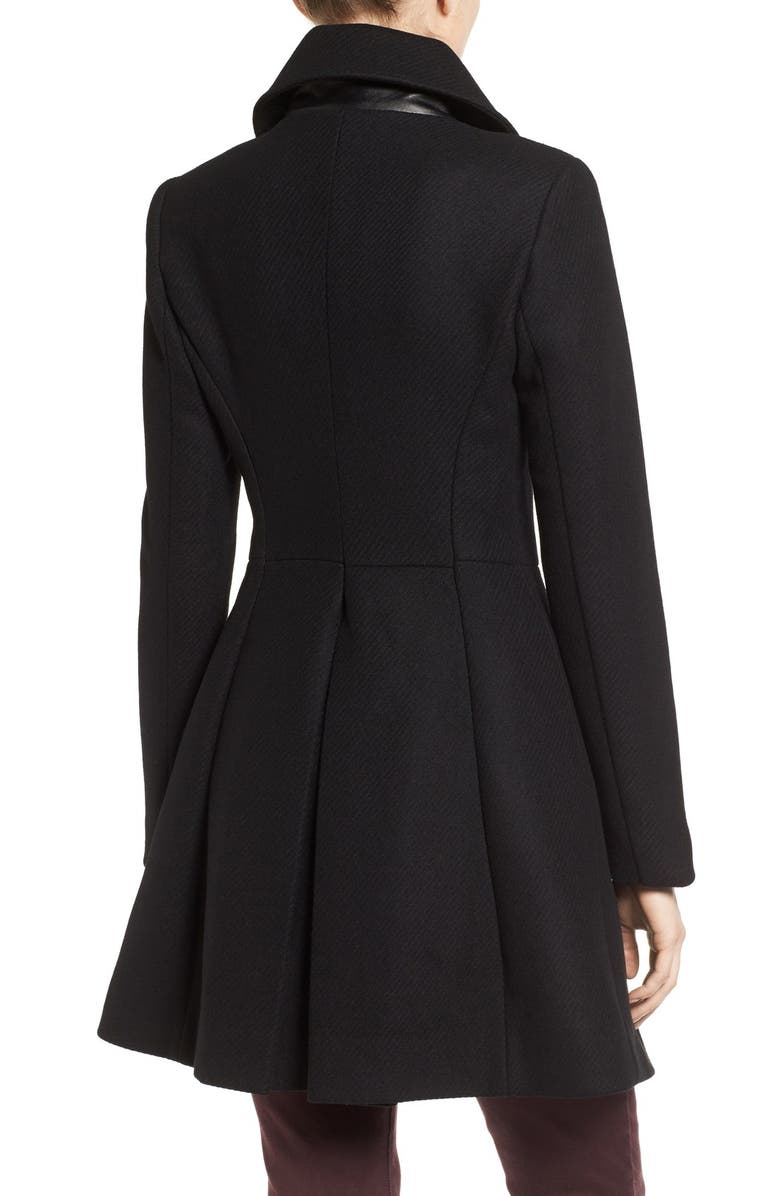 Trina Turk Wool Blend Military Coat, Alternate, color, 