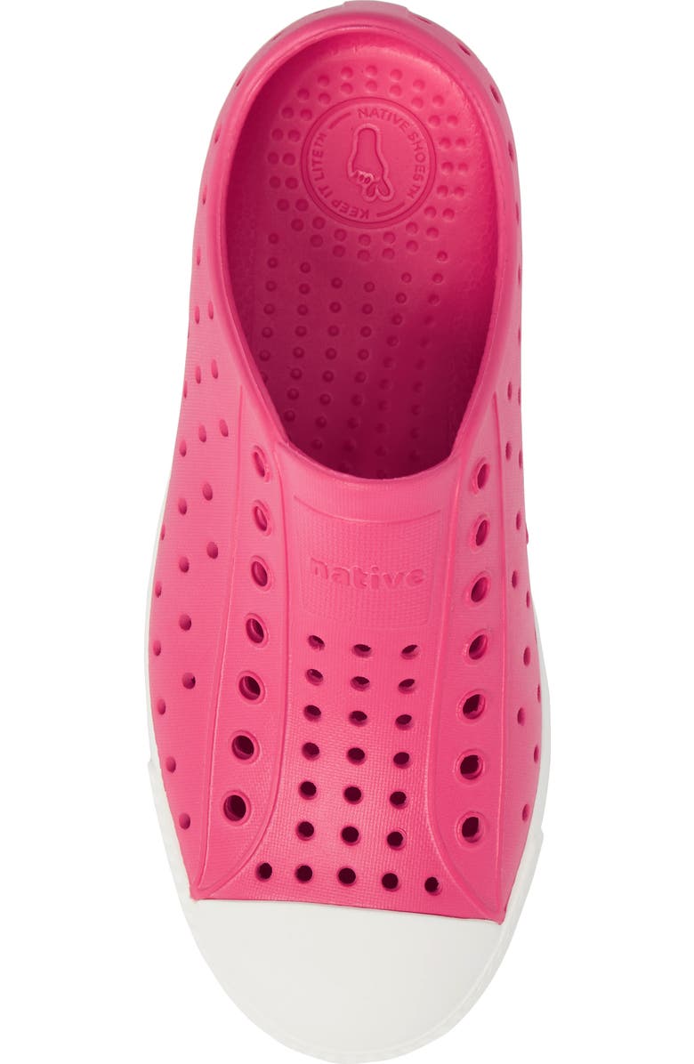 Native Shoes Kids' Jefferson Water Friendly Slip-On Sneaker, Alternate, color, Hollywood Pink/ Shell White