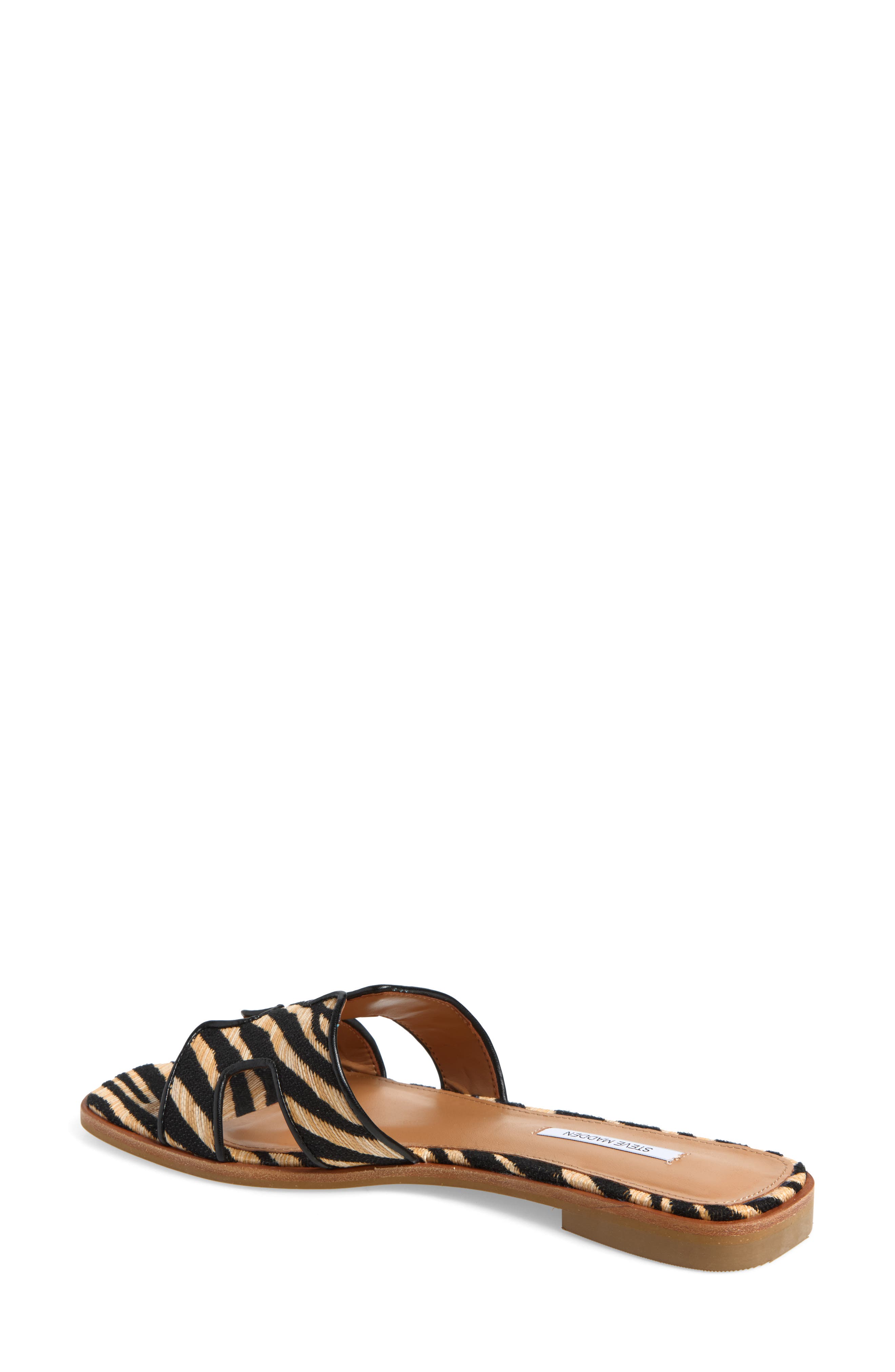 Hadyn Slide Sandal, Alternate, color, ZEBRA