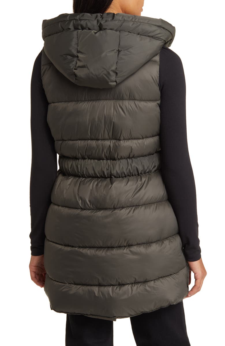 Sam Edelman Belted Hooded Puffer Vest, Alternate, color, 
