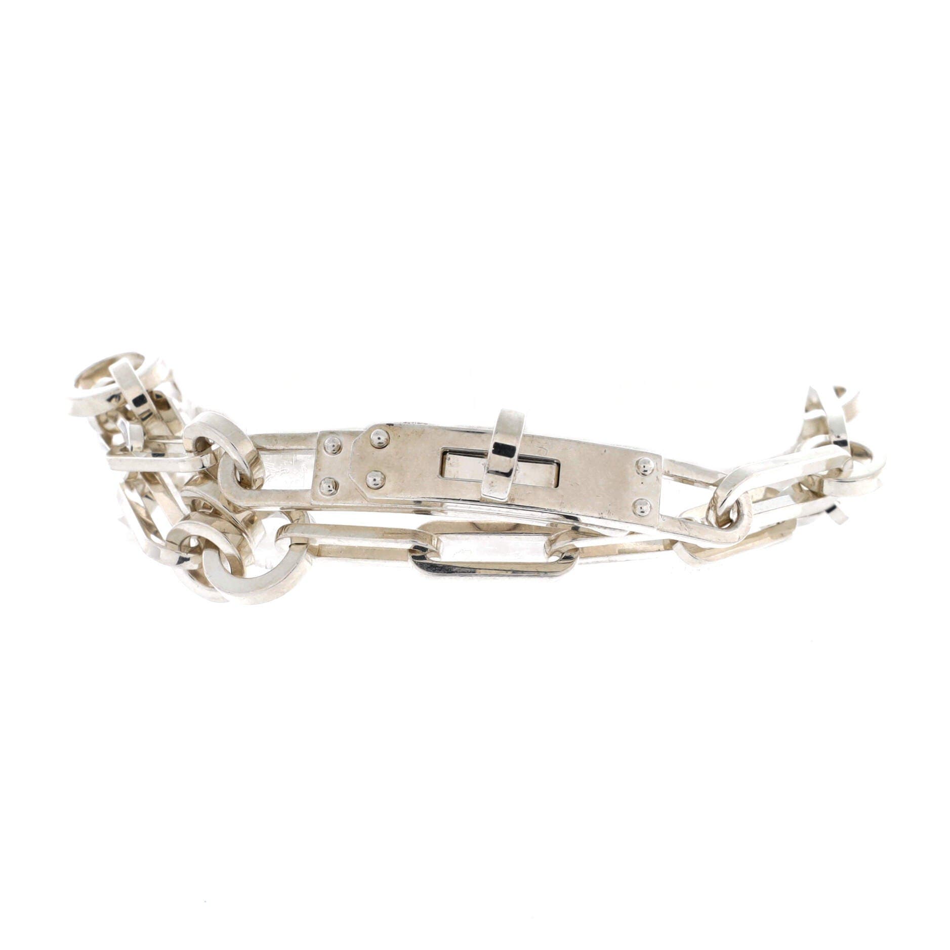 Kelly Double Chaine Bracelet Sterling Silver, Main, color, Metallic Silver