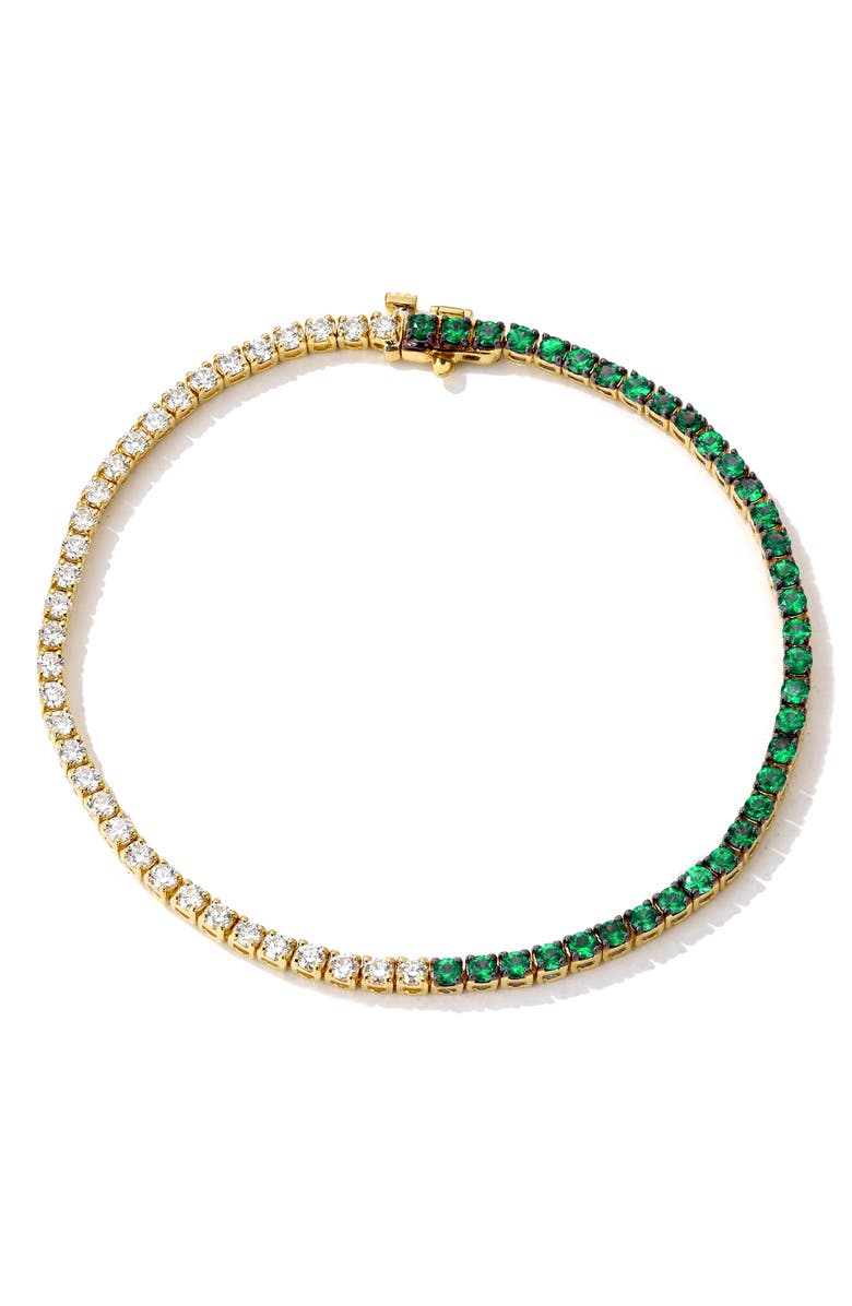 Mark Henry Emerald 
Diamond Tennis Bracelet, Main, color, Emerald