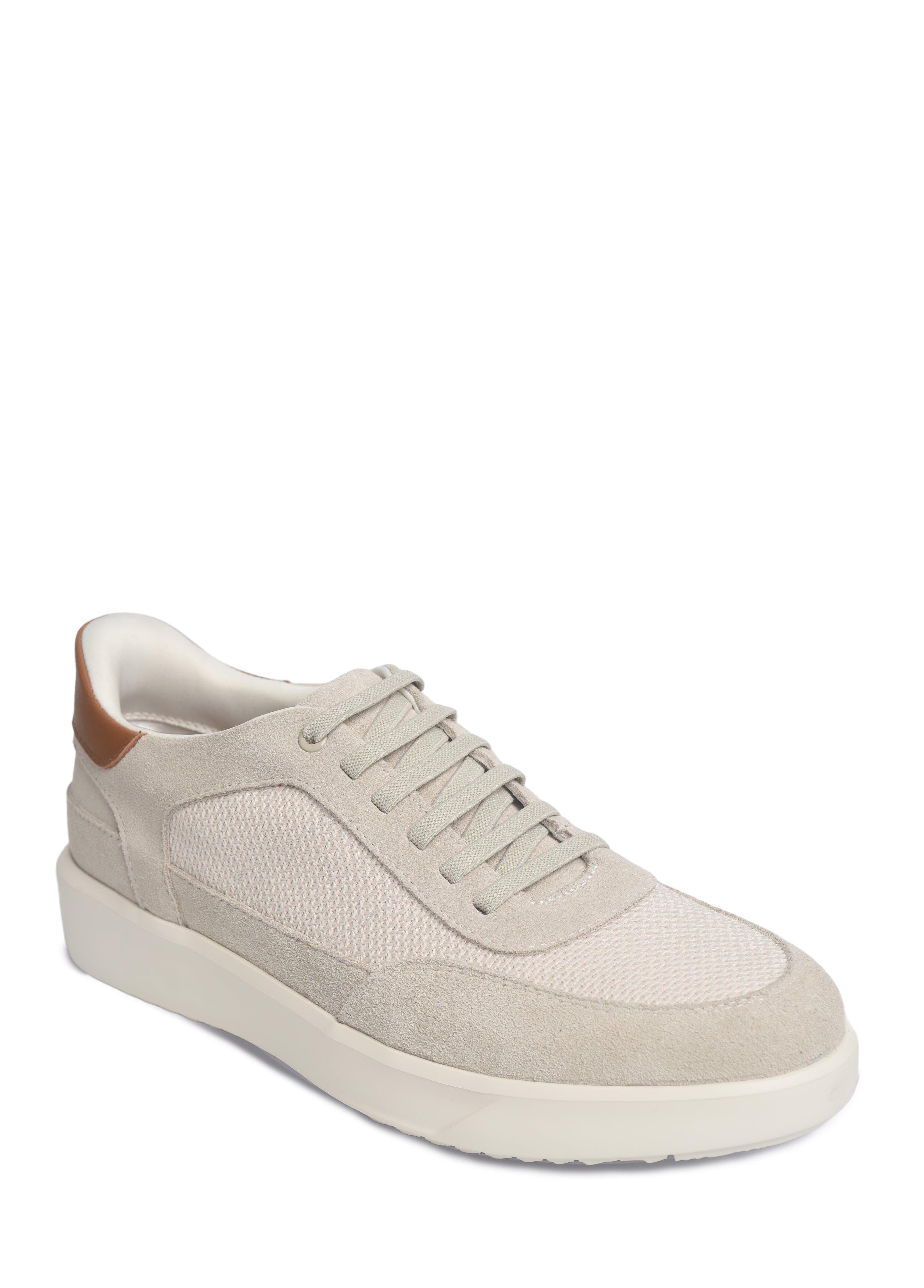 Marc Joseph New York Bill Ave Hands Free Technology Lightweight Leather Sneaker, Main, color, Ivory Suede