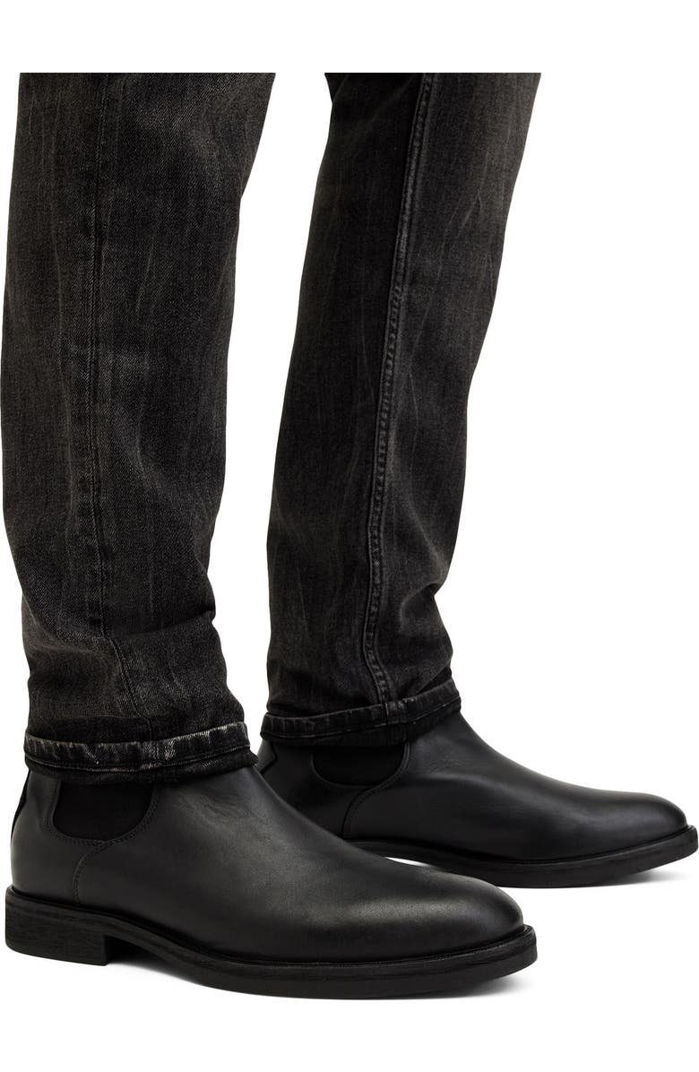 AllSaints Creed Chelsea Boot, Alternate, color, Black